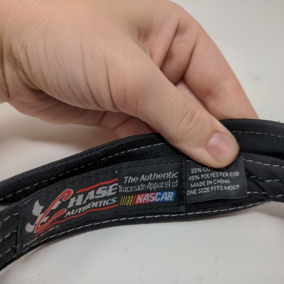 Chase Authentics Men's Strapback Jeff Gordon Sun Visor Hat Cap Black OSFM #24 - Picture 13 of 13